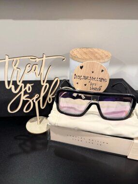 SCA001. Carrera Sunglasses, Shiny Black, Clear Multi Lens, Festival Edition #3,